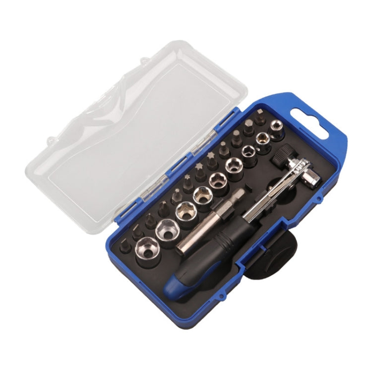 23 PCS / Set Sleeve Batch Quick Wrench Ratchet Screwdriver