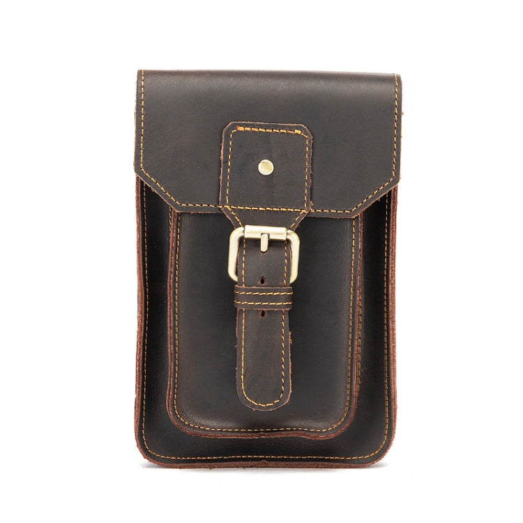 2034 Men Retro Leather Phone Waist Bag