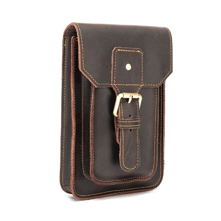 2034 Men Retro Leather Phone Waist Bag
