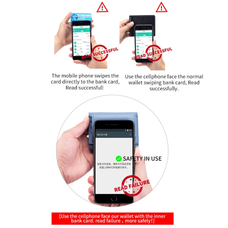 CL-2753 Leather RFID Short Coin Purse Wallet