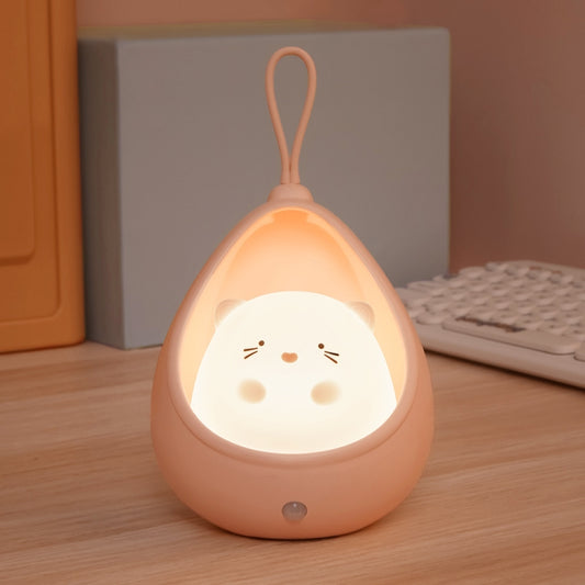 TL15 Cartoon Body Sensing Bedside Cabinet USB Charging Night Light