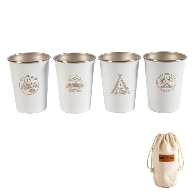 4 PCS / Set Outdoor Picnic Stainless Steel Cup