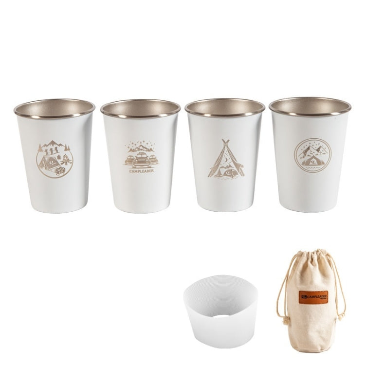 4 PCS / Set Outdoor Picnic Stainless Steel Cup