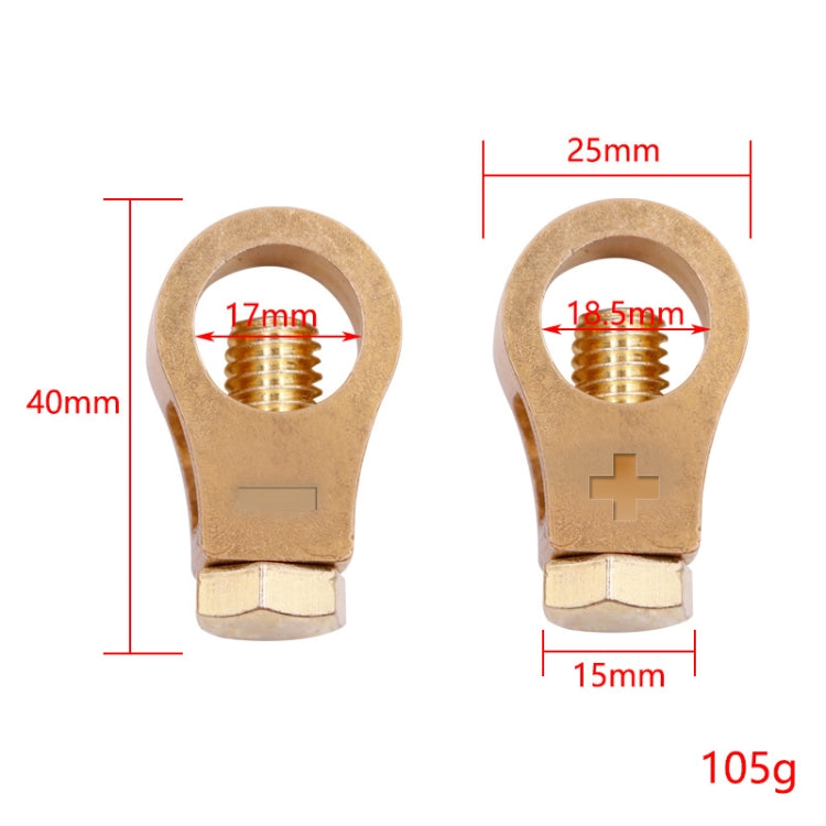 2 Pairs 269 Pure Copper Battery Clip Car Battery Clip