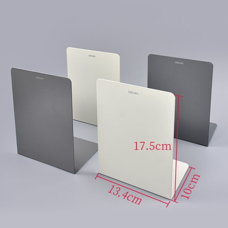 Deli 78650 2 Pieces Of Thickened Desktop Metal Bookends