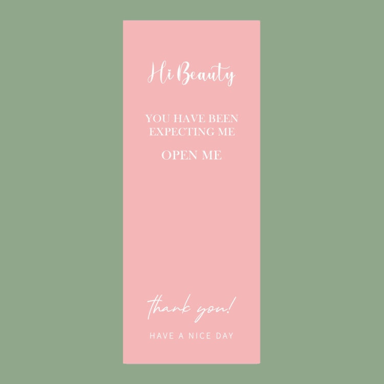 50 Sheets / Bag Rectangular Sticker Gift Box Sealed Sticker Packaging Supplies