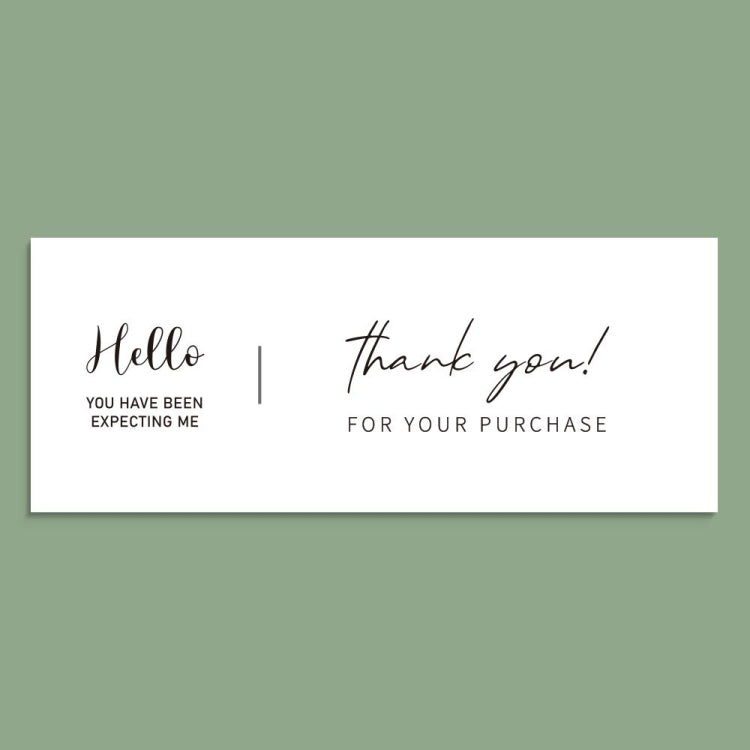 50 Sheets / Bag Rectangular Sticker Gift Box Sealed Sticker Packaging Supplies