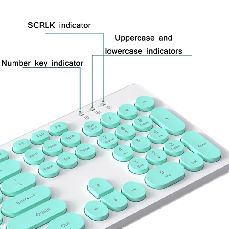 T-WOLF TF770 Mechanical Feel Wireless Gaming Keyboard And Mouse Set