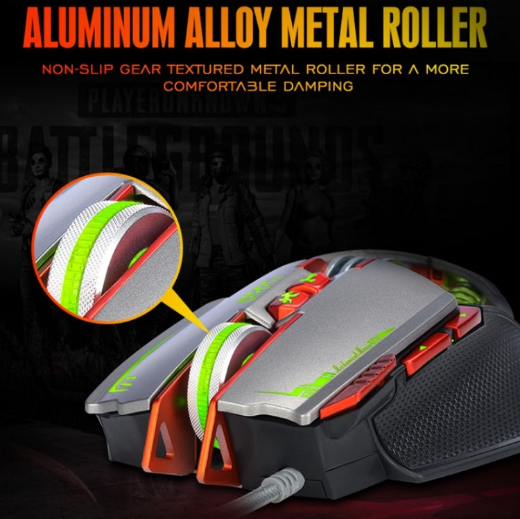 T-WOLF V9 8 Keys 3200 DPI Gaming Macro Definition Mechanical Wired Mouse