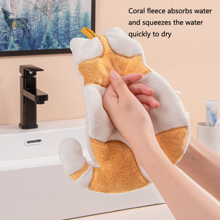 Home Kitchen Bathroom Cute Cat Hand Towel