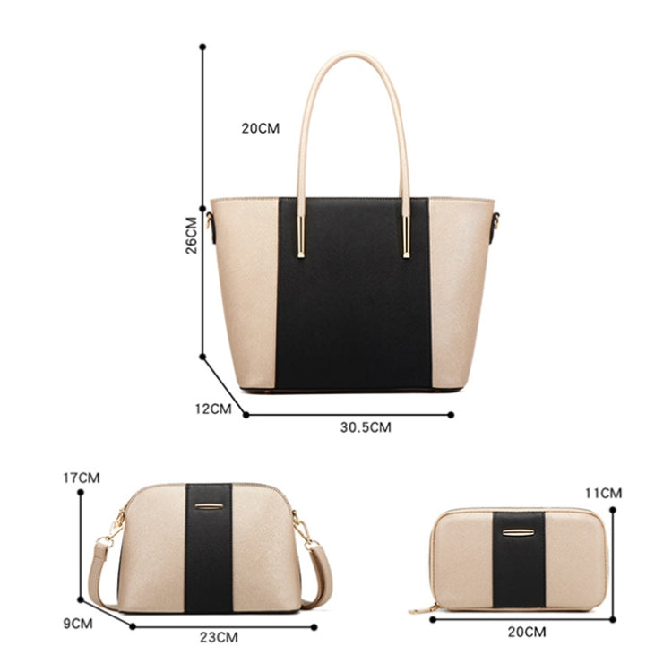 20822 4 in 1 Fashion Diagonal Handbags PU Large-Capacity Bag