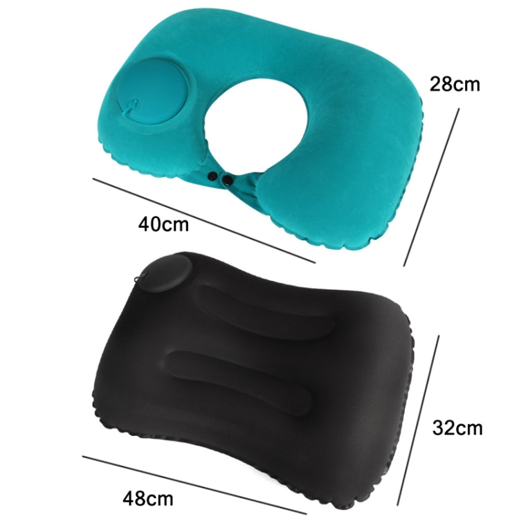 Travel Inflatable Press U-Shaped Neck Guard Pillow