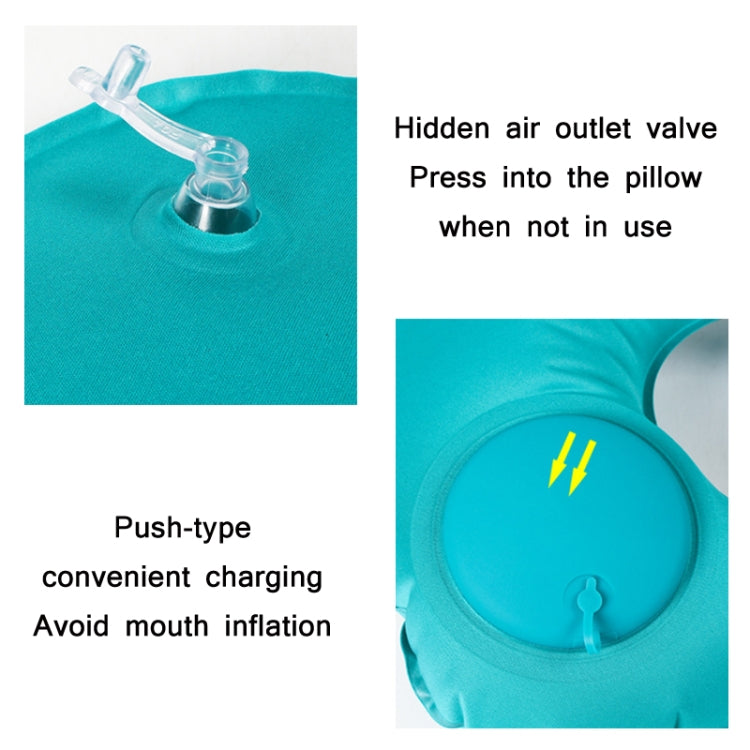 Travel Inflatable Press U-Shaped Neck Guard Pillow