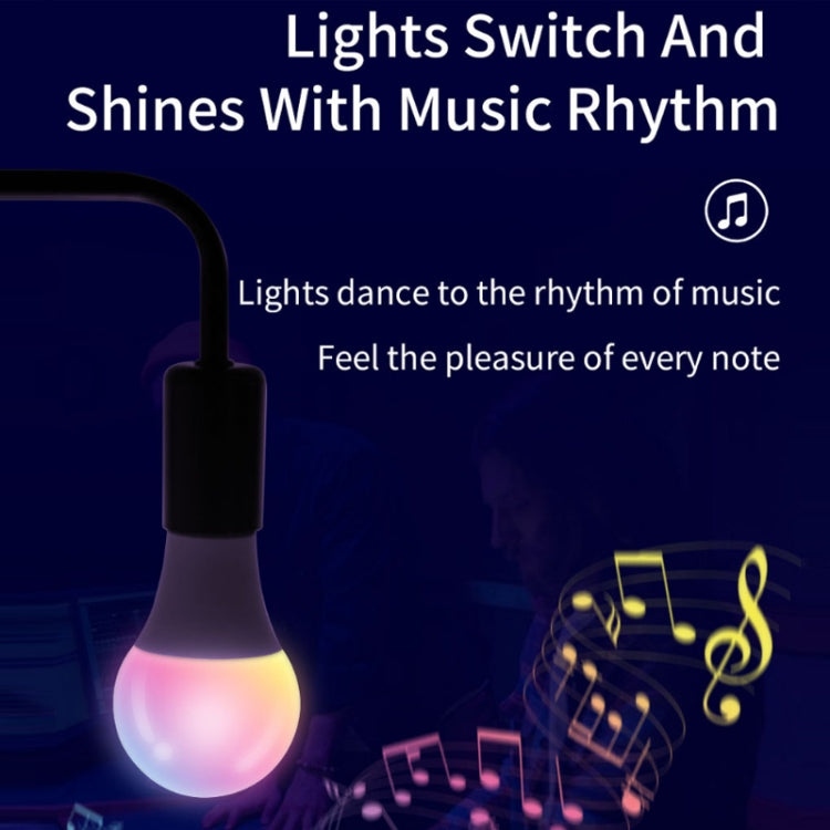 2 PCS Tuya TY-10W RGB+CCT Bluetooth Mobile Phone Control Smart LED Bulb Ball