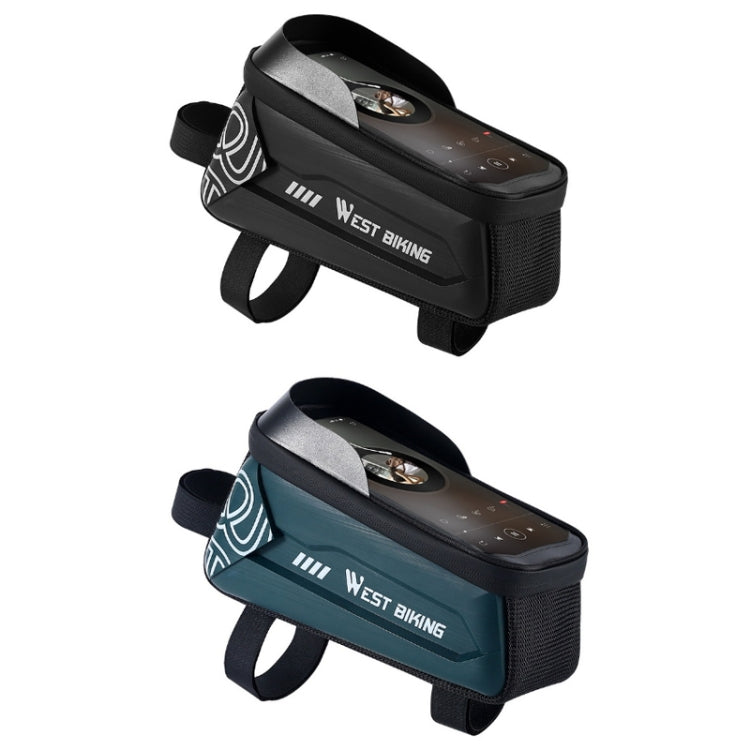 WEST BIKING Bicycle Upper Tube 2.2L Hard Shell Bag For 7.4 Inch Mobile Phone