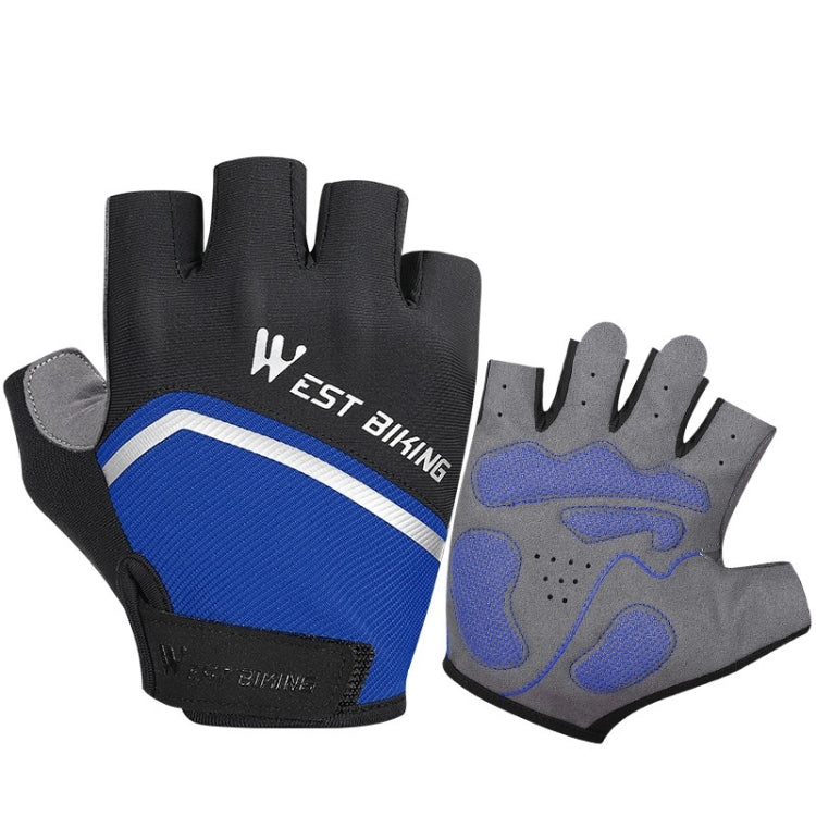 WEST BIKING YP0211222 Bicycle Riding Shock-Absorbing Half-Finger Gloves