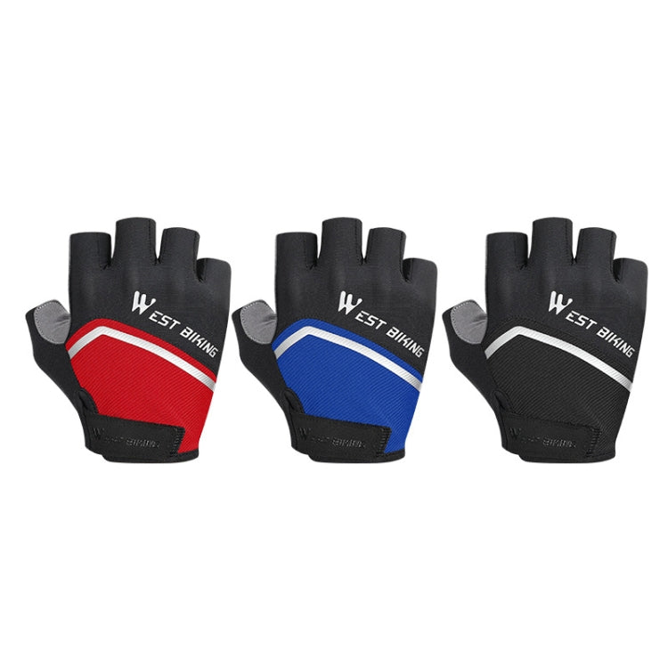 WEST BIKING YP0211222 Bicycle Riding Shock-Absorbing Half-Finger Gloves