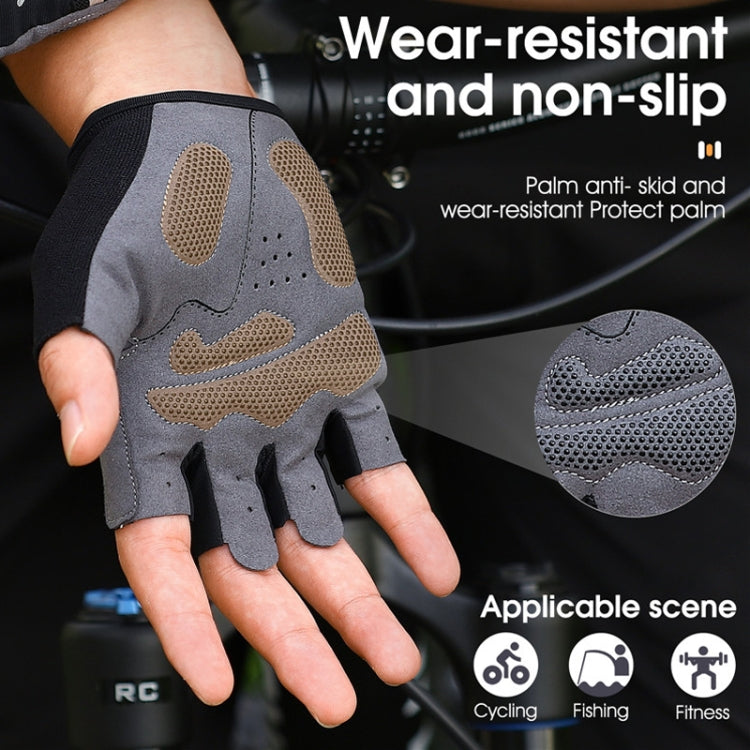 WEST BIKING YP0211222 Bicycle Riding Shock-Absorbing Half-Finger Gloves