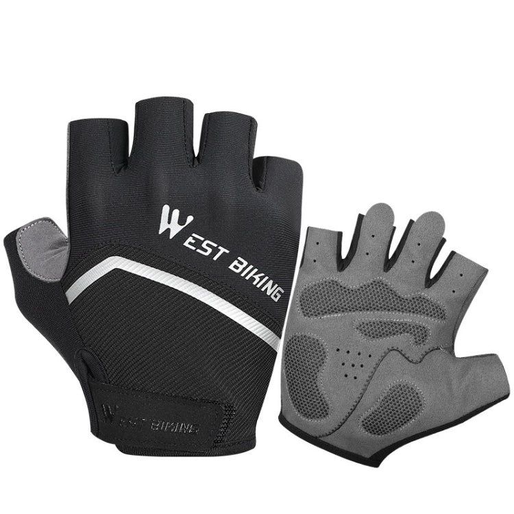 WEST BIKING YP0211222 Bicycle Riding Shock-Absorbing Half-Finger Gloves