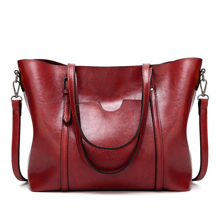 888-G9 Oil Wax Leather All-Match Fashion Handbag