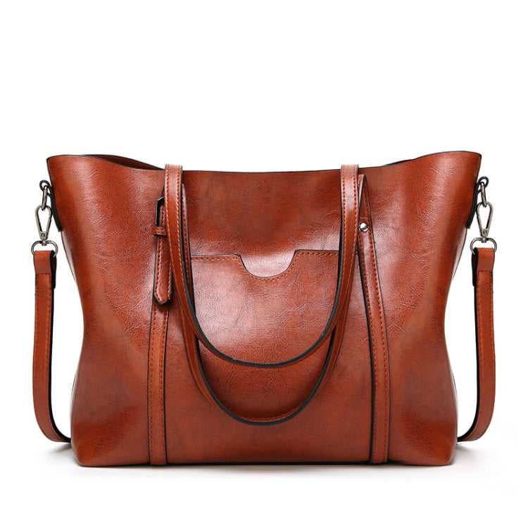 888-G9 Oil Wax Leather All-Match Fashion Handbag