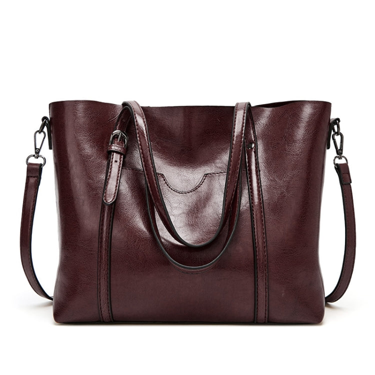 888-G9 Oil Wax Leather All-Match Fashion Handbag