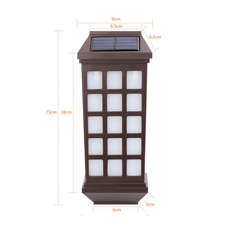 Solar Outdoor Long Panes Fence Wall Light Garden Decoration