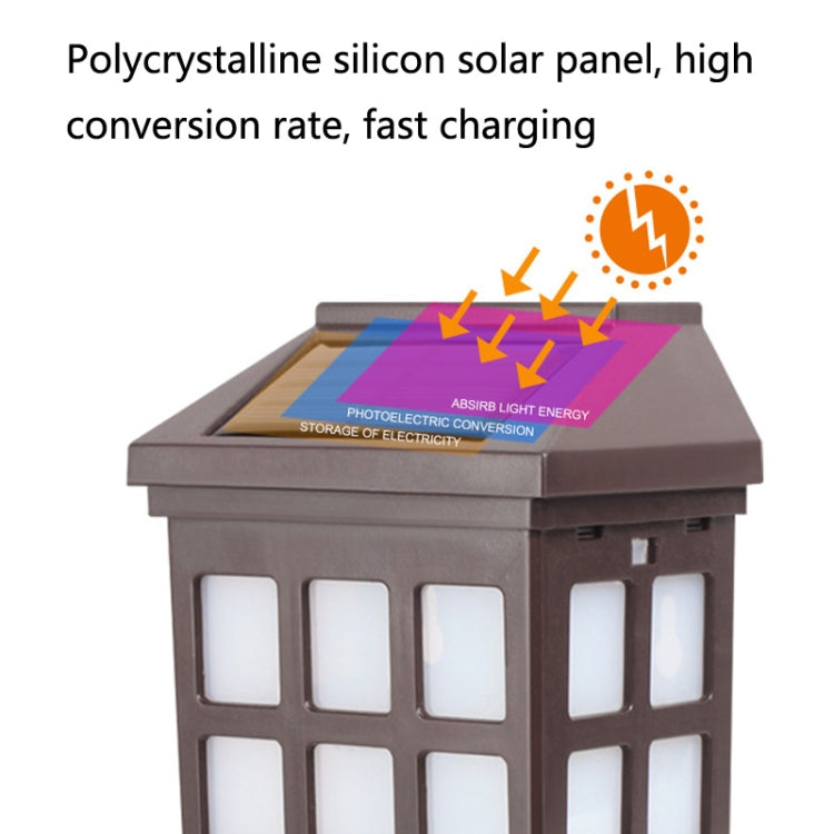 Solar Outdoor Long Panes Fence Wall Light Garden Decoration