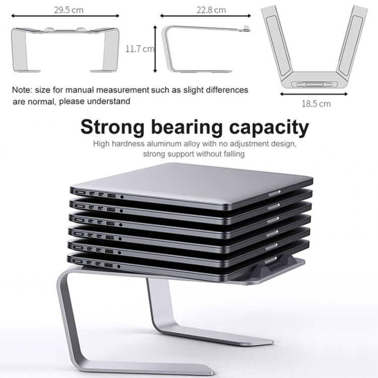BONERUY P49 Aluminium Alloy Heat-Dissipating Notebook Holder Storage Heightened Holder