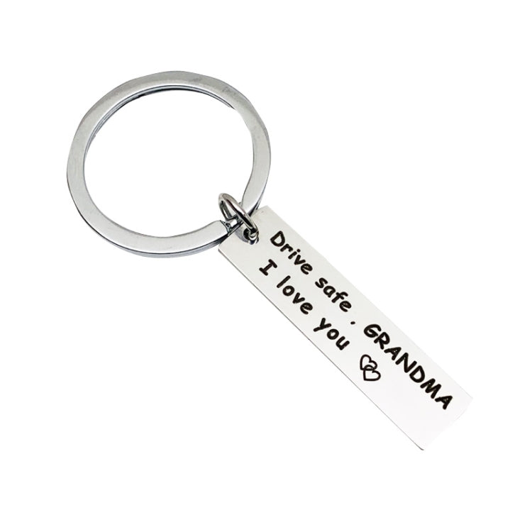 10 PCS C1010 Drive Safe Stainless Steel Tag Keychain