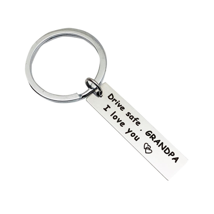 10 PCS C1010 Drive Safe Stainless Steel Tag Keychain