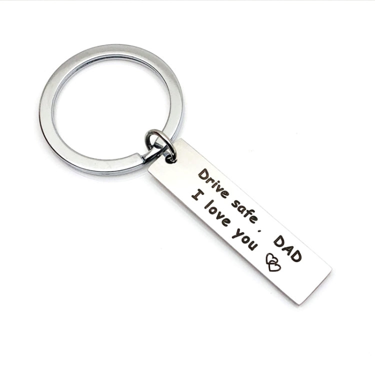 10 PCS C1010 Drive Safe Stainless Steel Tag Keychain