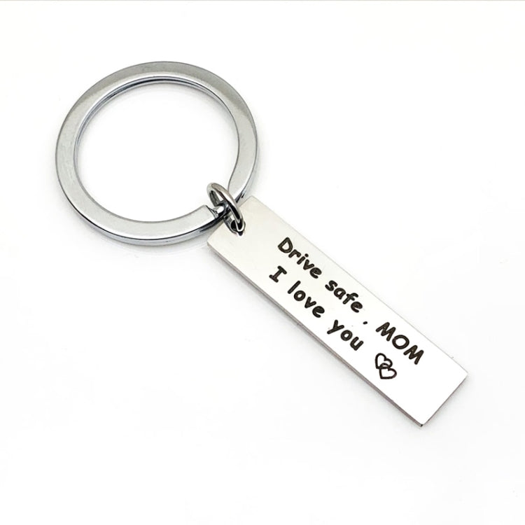 10 PCS C1010 Drive Safe Stainless Steel Tag Keychain