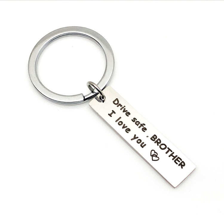 10 PCS C1010 Drive Safe Stainless Steel Tag Keychain