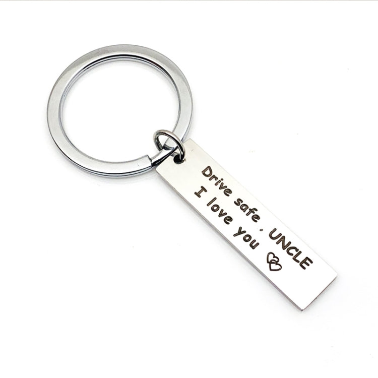 10 PCS C1010 Drive Safe Stainless Steel Tag Keychain
