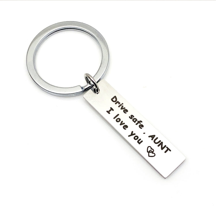 10 PCS C1010 Drive Safe Stainless Steel Tag Keychain