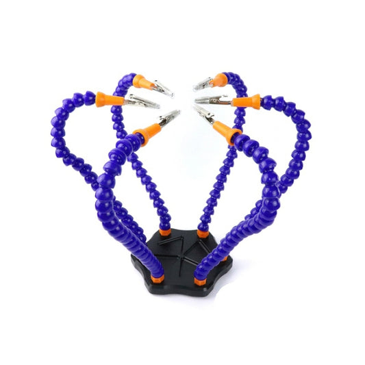 Universal Six-Jaw Aluminum Alloy Welding Station Power Distribution Board Welding Tool, Style: