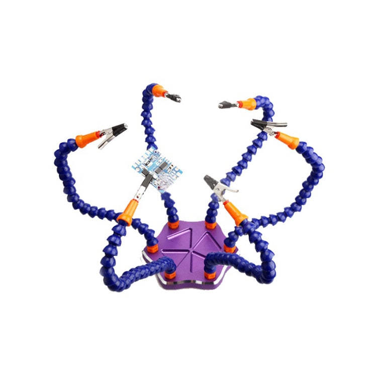 Universal Six-Jaw Aluminum Alloy Welding Station Power Distribution Board Welding Tool, Style: