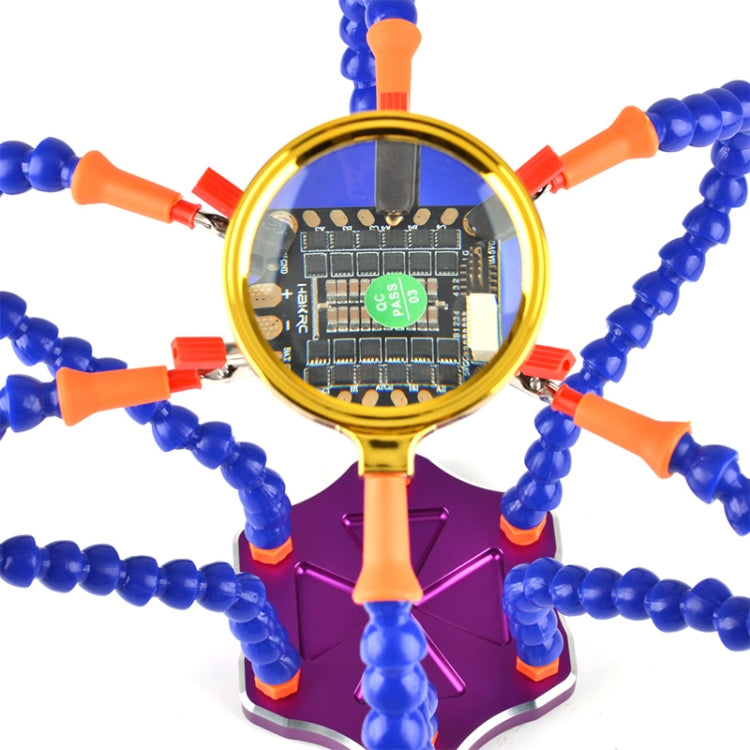 Universal Six-Jaw Aluminum Alloy Welding Station Power Distribution Board Welding Tool, Style: