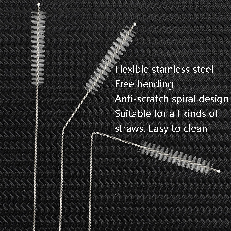 50 PCS Stainless Steel Brush Bottle Cleaning Brush, Size: