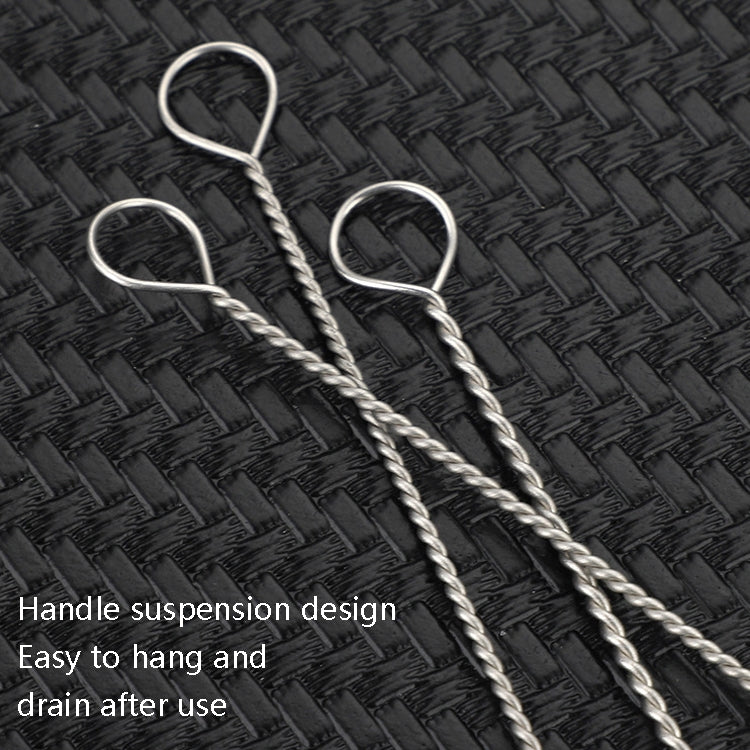 50 PCS Stainless Steel Brush Bottle Cleaning Brush, Size: