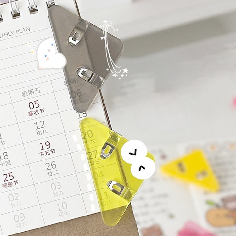 14 PCS Student Test Paper Storage Triangle Book Edge Clip