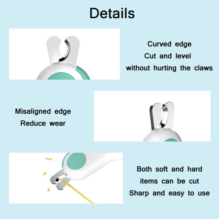 Pet Nail Clippers With LED Blood Line Light