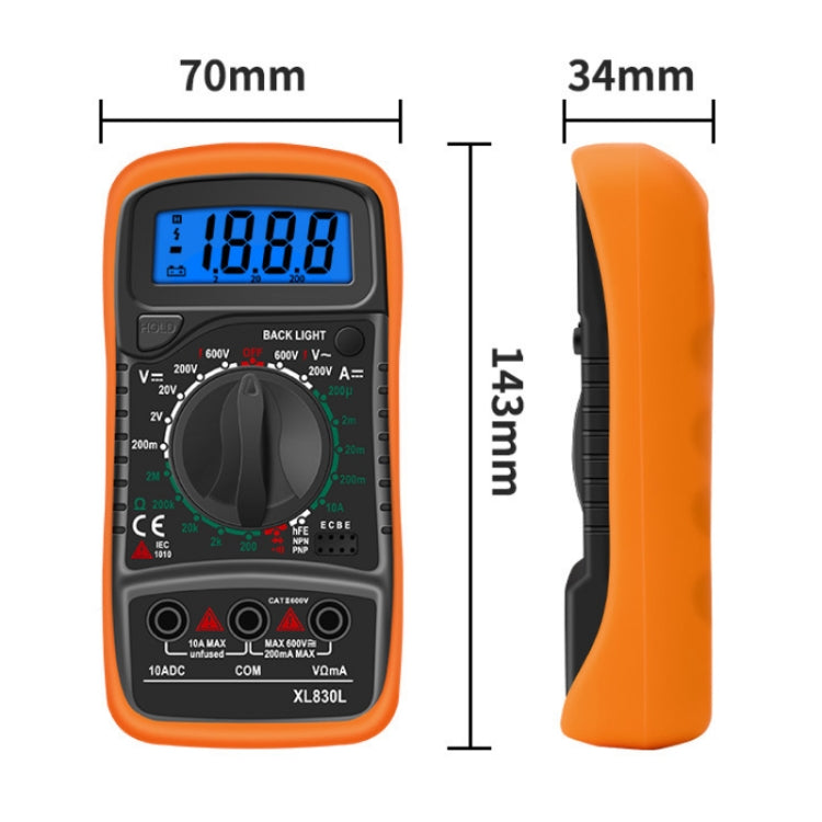 ANENG XL830L Multi-Function Digital Display High-Precision Digital Multimeter