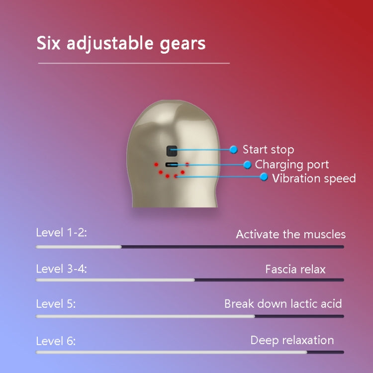 USB Arm Shape Muscle Relaxation Fascia Gun