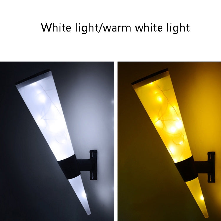 N231 Circular Cone Solar Wall Lamp Outdoor Garden Landscape Light, Style: