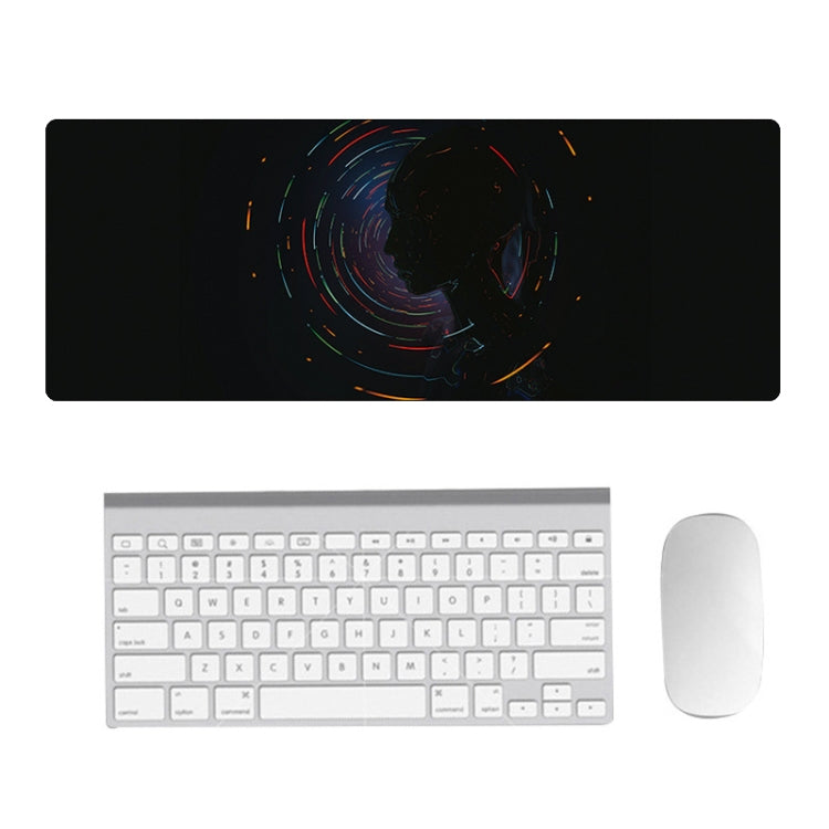Hand-Painted Fantasy Pattern Mouse Pad, Size:, 300 x 800 x 5mm Seaming, 400 x 900 x 1.5mm Not Overlocked, 400 x 900 x 2mm Seaming, 400 x 900 x 3mm Seaming