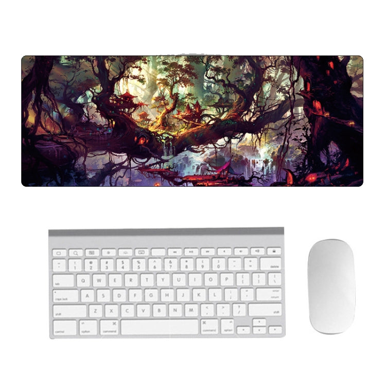 Hand-Painted Fantasy Pattern Mouse Pad, Size: