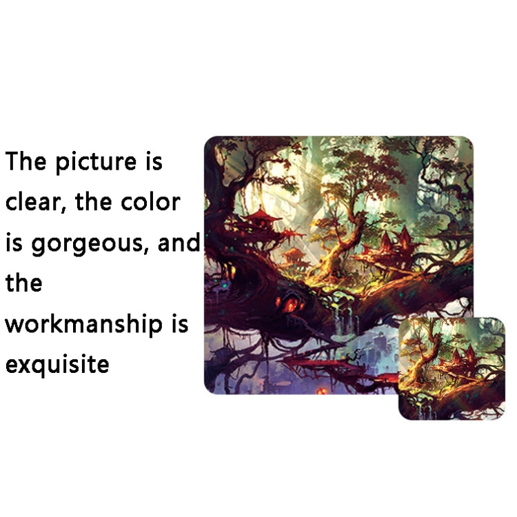Hand-Painted Fantasy Pattern Mouse Pad, Size: