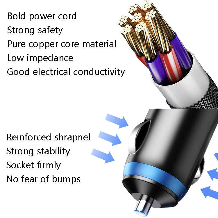 Ozio Car Charger Cigarette Lighter Conversion Plug